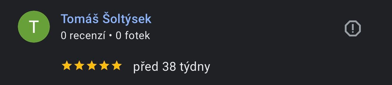 Recenze zákazníka