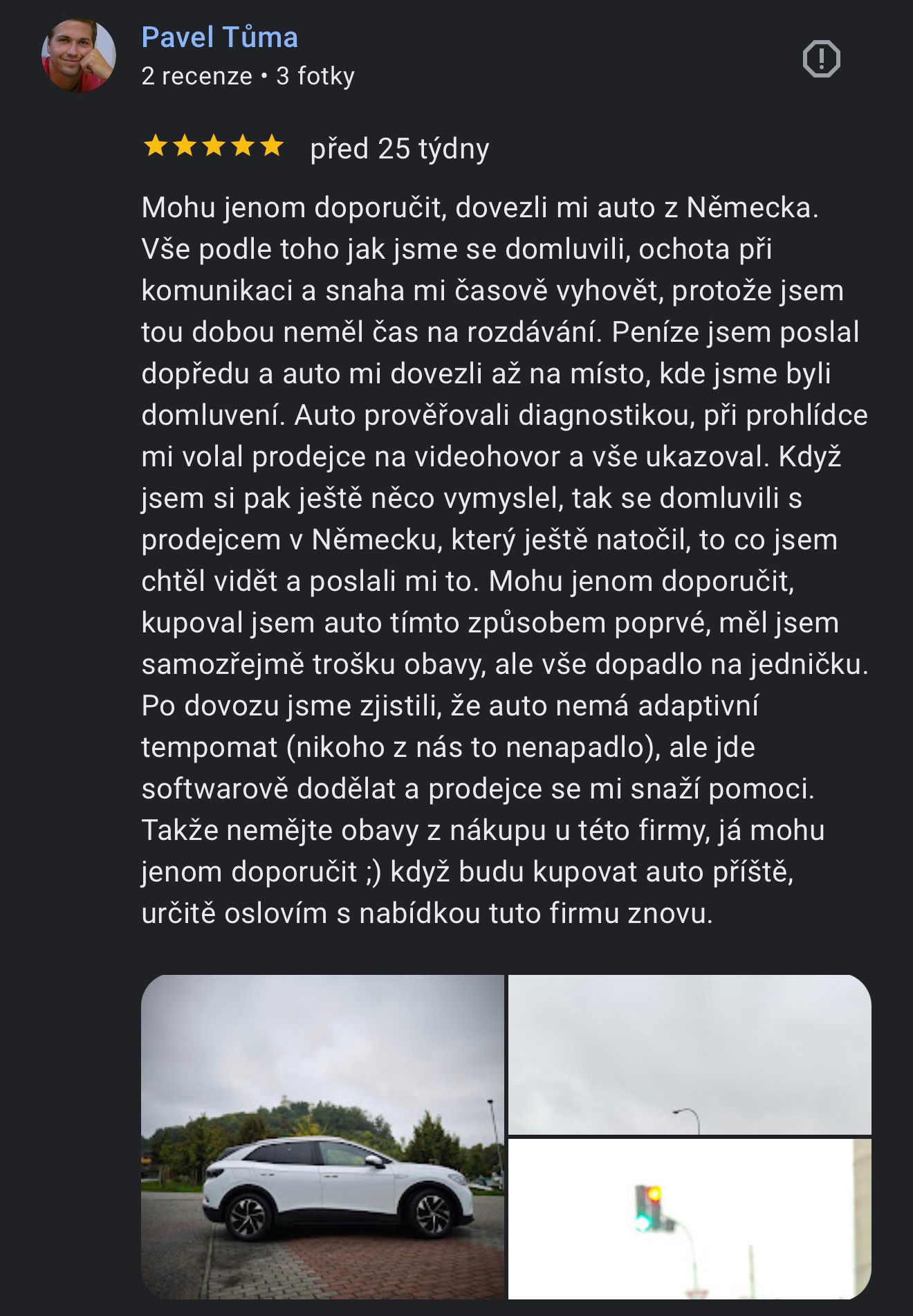 Recenze zákazníka