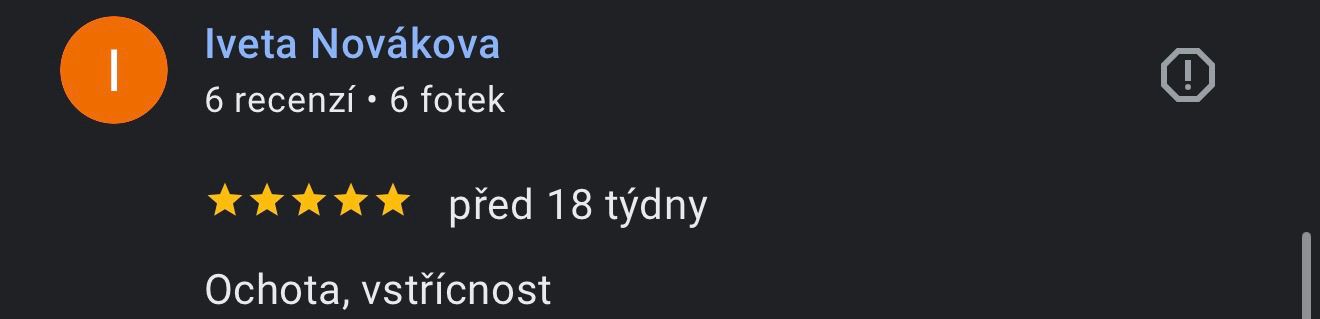 Recenze zákazníka