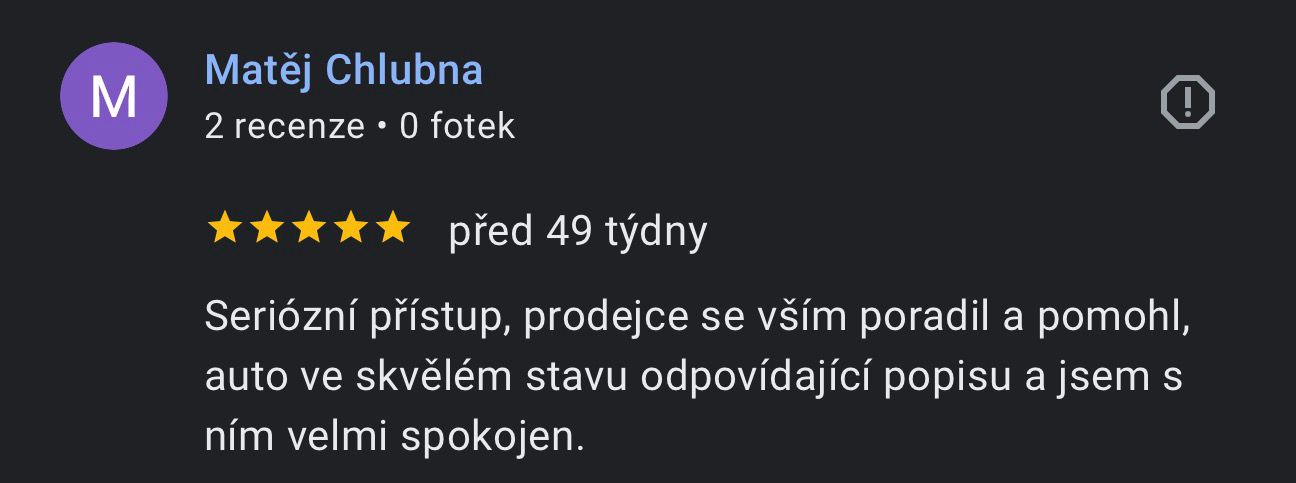 Recenze zákazníka
